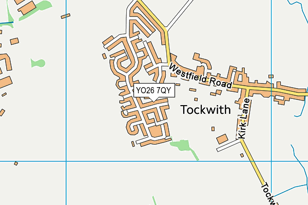 YO26 7QY map - OS VectorMap District (Ordnance Survey)