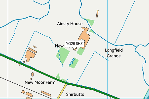 YO26 8HZ map - OS VectorMap District (Ordnance Survey) YO26 8HZ map - OS VectorMap District (Ordnance Survey)