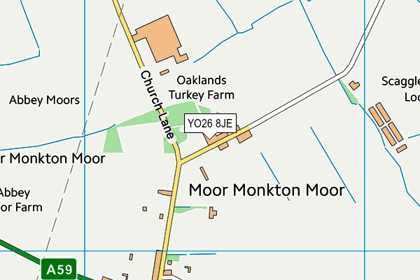 YO26 8JE map - OS VectorMap District (Ordnance Survey) YO26 8JE map - OS VectorMap District (Ordnance Survey)