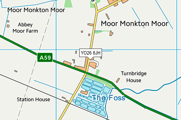 YO26 8JH map - OS VectorMap District (Ordnance Survey) YO26 8JH map - OS VectorMap District (Ordnance Survey)