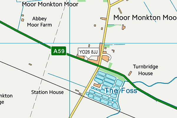 YO26 8JJ map - OS VectorMap District (Ordnance Survey) YO26 8JJ map - OS VectorMap District (Ordnance Survey)