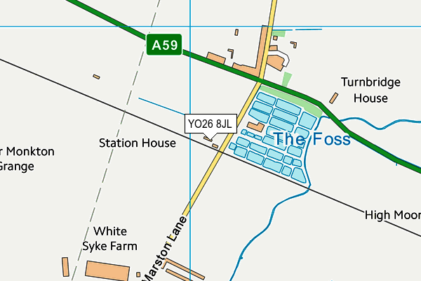 YO26 8JL map - OS VectorMap District (Ordnance Survey) YO26 8JL map - OS VectorMap District (Ordnance Survey)