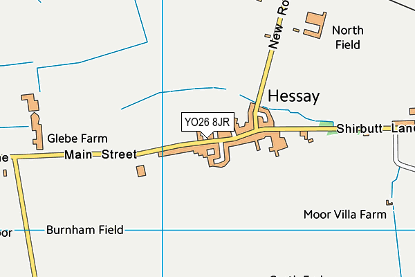YO26 8JR map - OS VectorMap District (Ordnance Survey) YO26 8JR map - OS VectorMap District (Ordnance Survey)