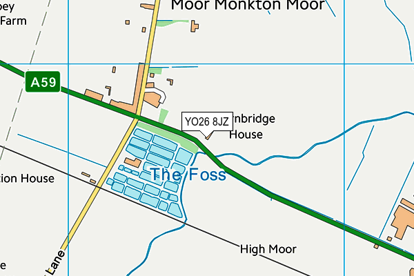 YO26 8JZ map - OS VectorMap District (Ordnance Survey)