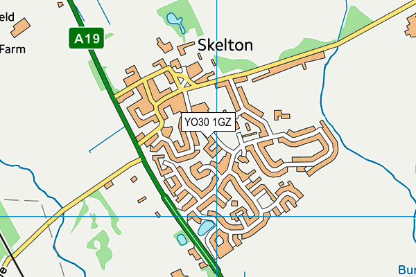 YO30 1GZ map - OS VectorMap District (Ordnance Survey) YO30 1GZ map - OS VectorMap District (Ordnance Survey)