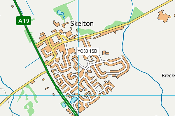 YO30 1SD map - OS VectorMap District (Ordnance Survey)