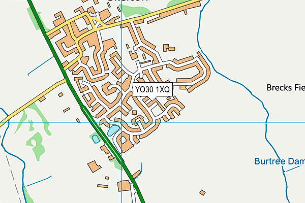 YO30 1XQ map - OS VectorMap District (Ordnance Survey) YO30 1XQ map - OS VectorMap District (Ordnance Survey)