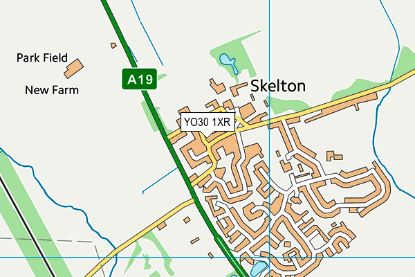 YO30 1XR map - OS VectorMap District (Ordnance Survey)