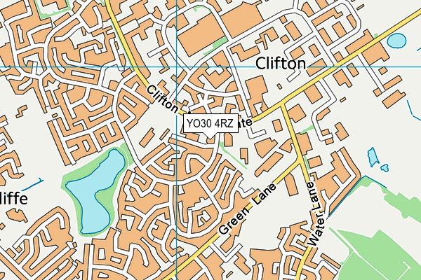 YO30 4RZ map - OS VectorMap District (Ordnance Survey)