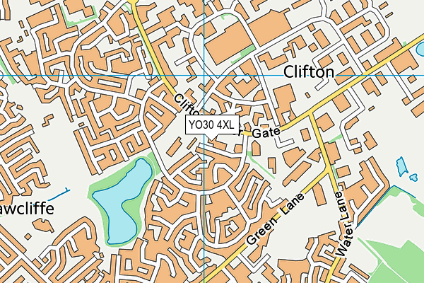 YO30 4XL map - OS VectorMap District (Ordnance Survey) YO30 4XL map - OS VectorMap District (Ordnance Survey)