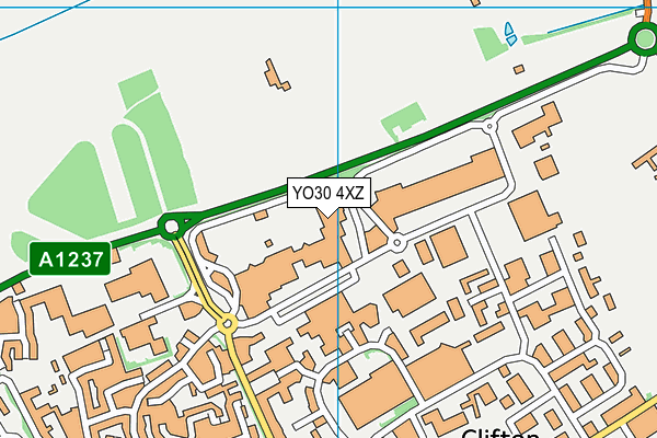 YO30 4XZ map - OS VectorMap District (Ordnance Survey) YO30 4XZ map - OS VectorMap District (Ordnance Survey)