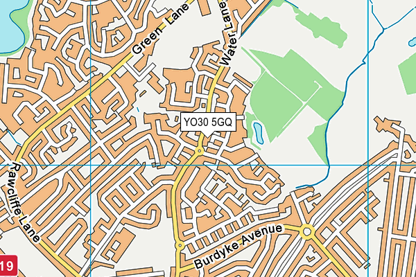 YO30 5GQ map - OS VectorMap District (Ordnance Survey) YO30 5GQ map - OS VectorMap District (Ordnance Survey)