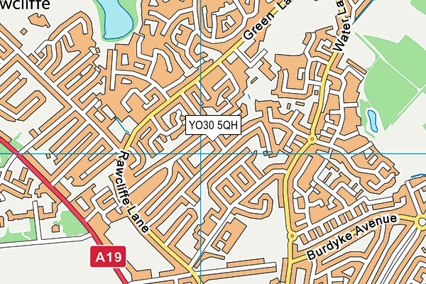YO30 5QH map - OS VectorMap District (Ordnance Survey) YO30 5QH map - OS VectorMap District (Ordnance Survey)