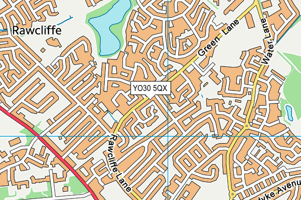 YO30 5QX map - OS VectorMap District (Ordnance Survey) YO30 5QX map - OS VectorMap District (Ordnance Survey)