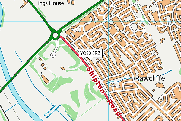 YO30 5RZ map - OS VectorMap District (Ordnance Survey) YO30 5RZ map - OS VectorMap District (Ordnance Survey)