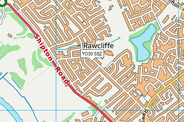 YO30 5SZ map - OS VectorMap District (Ordnance Survey) YO30 5SZ map - OS VectorMap District (Ordnance Survey)