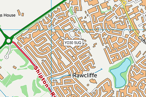 YO30 5UQ map - OS VectorMap District (Ordnance Survey)