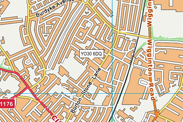 YO30 6DQ map - OS VectorMap District (Ordnance Survey) YO30 6DQ map - OS VectorMap District (Ordnance Survey)