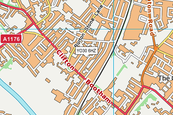 YO30 6HZ map - OS VectorMap District (Ordnance Survey) YO30 6HZ map - OS VectorMap District (Ordnance Survey)