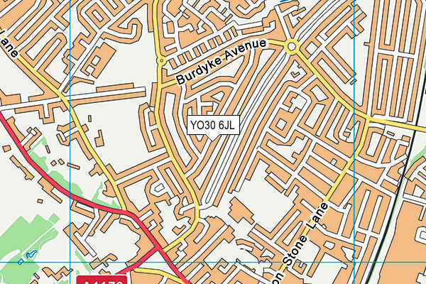 YO30 6JL map - OS VectorMap District (Ordnance Survey) YO30 6JL map - OS VectorMap District (Ordnance Survey)