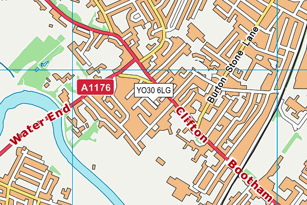 YO30 6LG map - OS VectorMap District (Ordnance Survey) YO30 6LG map - OS VectorMap District (Ordnance Survey)