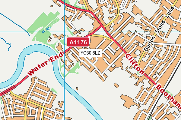 YO30 6LZ map - OS VectorMap District (Ordnance Survey) YO30 6LZ map - OS VectorMap District (Ordnance Survey)