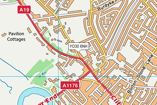 YO30 6NH map - OS VectorMap District (Ordnance Survey) YO30 6NH map - OS VectorMap District (Ordnance Survey)