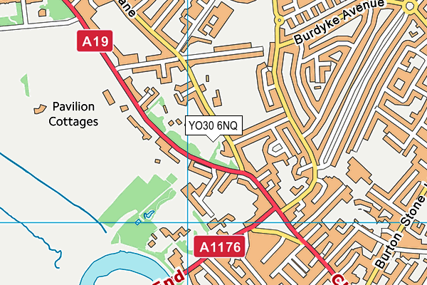 YO30 6NQ map - OS VectorMap District (Ordnance Survey)
