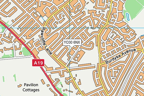 YO30 6NX map - OS VectorMap District (Ordnance Survey) YO30 6NX map - OS VectorMap District (Ordnance Survey)