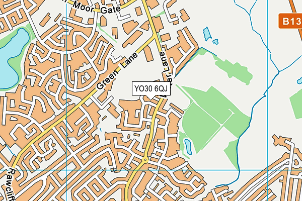 YO30 6QJ map - OS VectorMap District (Ordnance Survey) YO30 6QJ map - OS VectorMap District (Ordnance Survey)