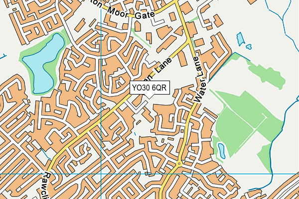 YO30 6QR map - OS VectorMap District (Ordnance Survey) YO30 6QR map - OS VectorMap District (Ordnance Survey)