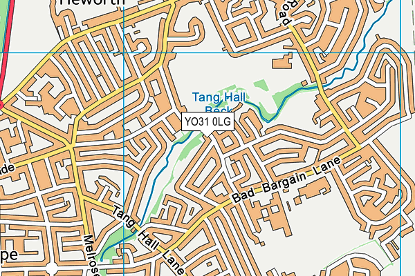 YO31 0LG map - OS VectorMap District (Ordnance Survey) YO31 0LG map - OS VectorMap District (Ordnance Survey)