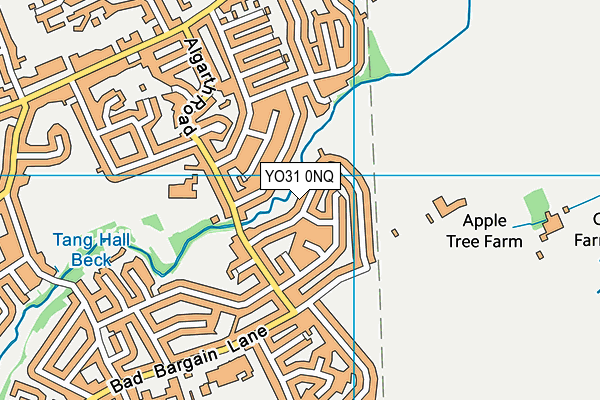 YO31 0NQ map - OS VectorMap District (Ordnance Survey)