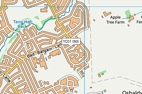 YO31 0NX map - OS VectorMap District (Ordnance Survey) YO31 0NX map - OS VectorMap District (Ordnance Survey)