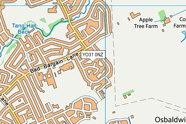 YO31 0NZ map - OS VectorMap District (Ordnance Survey)