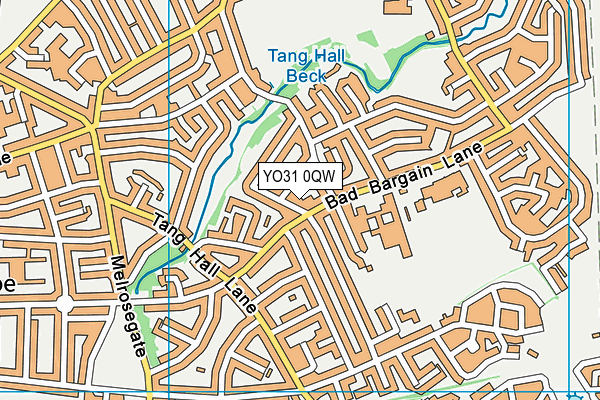 YO31 0QW map - OS VectorMap District (Ordnance Survey) YO31 0QW map - OS VectorMap District (Ordnance Survey)