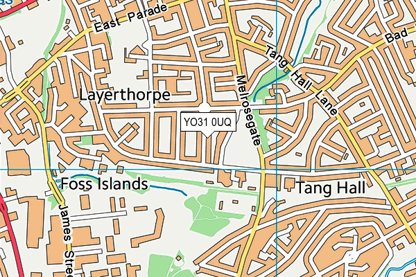 YO31 0UQ map - OS VectorMap District (Ordnance Survey) YO31 0UQ map - OS VectorMap District (Ordnance Survey)