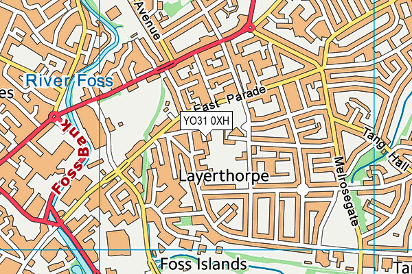 YO31 0XH map - OS VectorMap District (Ordnance Survey) YO31 0XH map - OS VectorMap District (Ordnance Survey)