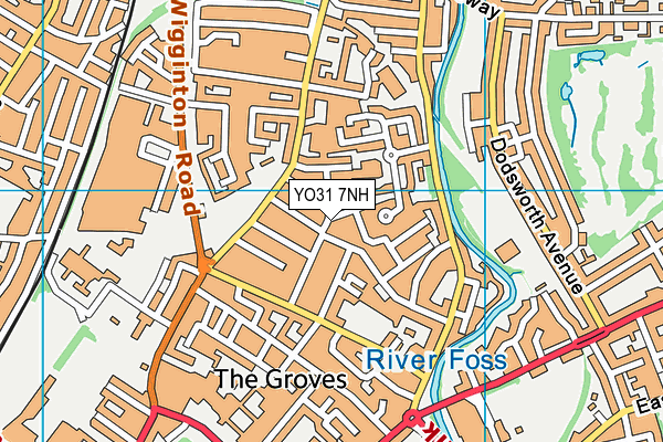 YO31 7NH map - OS VectorMap District (Ordnance Survey) YO31 7NH map - OS VectorMap District (Ordnance Survey)