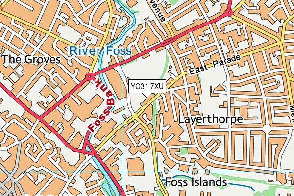 YO31 7XU map - OS VectorMap District (Ordnance Survey) YO31 7XU map - OS VectorMap District (Ordnance Survey)