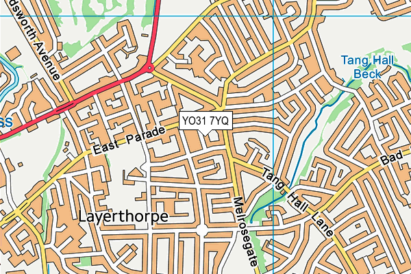 YO31 7YQ map - OS VectorMap District (Ordnance Survey) YO31 7YQ map - OS VectorMap District (Ordnance Survey)