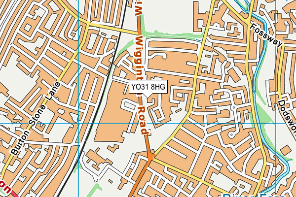 YO31 8HG map - OS VectorMap District (Ordnance Survey) YO31 8HG map - OS VectorMap District (Ordnance Survey)