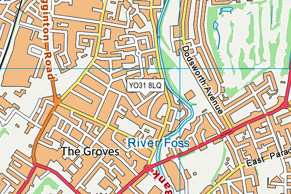 YO31 8LQ map - OS VectorMap District (Ordnance Survey) YO31 8LQ map - OS VectorMap District (Ordnance Survey)
