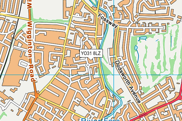 YO31 8LZ map - OS VectorMap District (Ordnance Survey) YO31 8LZ map - OS VectorMap District (Ordnance Survey)