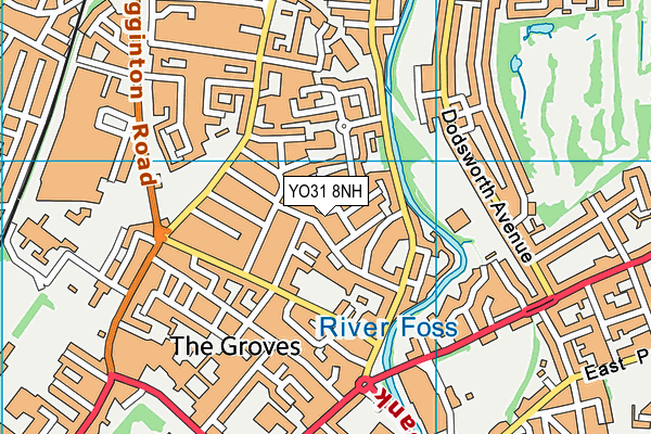 YO31 8NH map - OS VectorMap District (Ordnance Survey) YO31 8NH map - OS VectorMap District (Ordnance Survey)