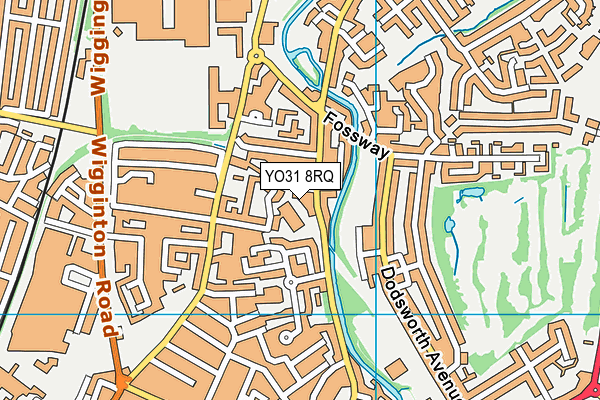 YO31 8RQ map - OS VectorMap District (Ordnance Survey) YO31 8RQ map - OS VectorMap District (Ordnance Survey)