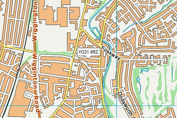 YO31 8RZ map - OS VectorMap District (Ordnance Survey) YO31 8RZ map - OS VectorMap District (Ordnance Survey)