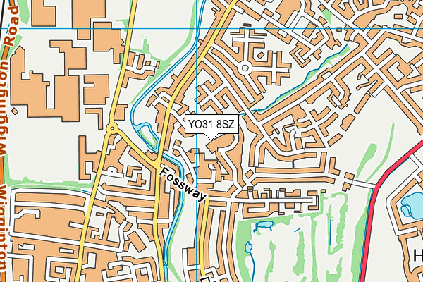 YO31 8SZ map - OS VectorMap District (Ordnance Survey) YO31 8SZ map - OS VectorMap District (Ordnance Survey)