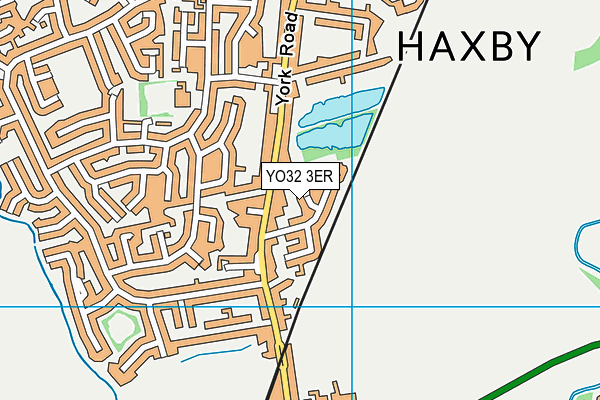 YO32 3ER map - OS VectorMap District (Ordnance Survey)