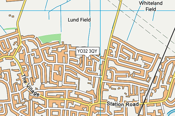 YO32 3QY map - OS VectorMap District (Ordnance Survey)